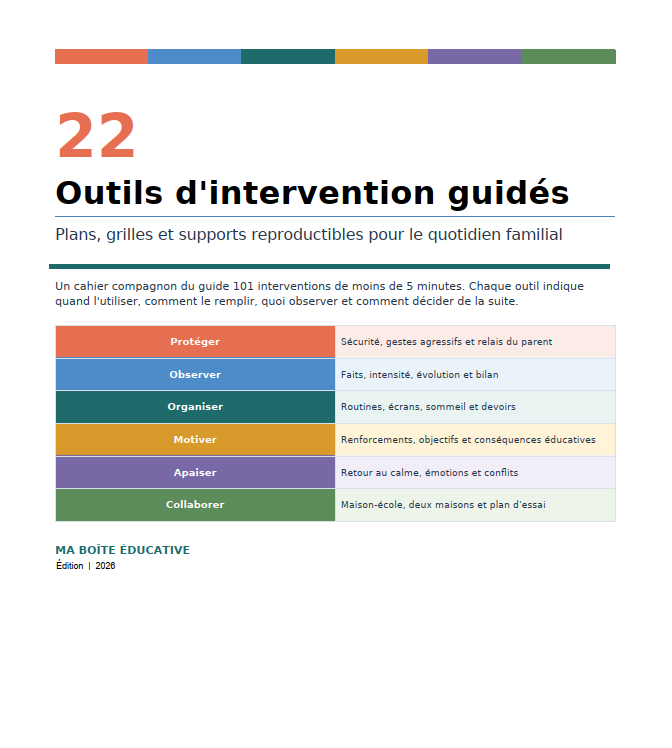Aperçu de 22 outils d’intervention guidés